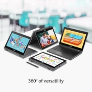 Picture of ASUS Chromebook Flip CR1 CR1100FKA-BP0354 Intel® Pentium® Silver N6000 29.5 cm (11.6") Touchscreen HD 4 GB LPDDR4x-SDRAM 64 GB eMMC Wi-Fi 6 (802.11ax) ChromeOS Belgian Grey