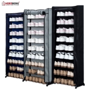 Picture of Herzberg HG-8076: 9-Tier Small Shoe Rack Organizer Blue
