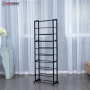 Picture of Herzberg HG-8076: 9-Tier Small Shoe Rack Organizer Blue