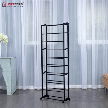 Show details for Herzberg HG-8076: 9-Tier Small Shoe Rack Organizer Blue Picture of Herzberg HG-8076: 9-Tier Small Shoe Rack Organizer Blue