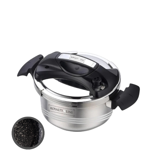 Picture of Royalty Line RL-24PS4LM: 24CM S/S Marble Coated Pressure Cooker - 4L