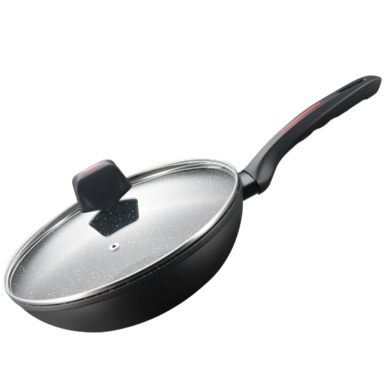 Picture of Royalty Line RL-FWN30: 30cm Marble Coated Wok Pan Induction Wok Pan - 4.4L