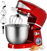 Picture of Royalty Line RL-PKM1600: 1600W 6-Speed Stainless Steel Stand Mixer 6L - Red