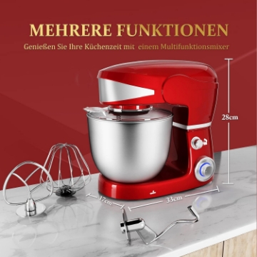 Show details for Royalty Line RL-PKM1600: 1600W 6-Speed Stainless Steel Stand Mixer 6L - Red Picture of Royalty Line RL-PKM1600: 1600W 6-Speed Stainless Steel Stand Mixer 6L - Red