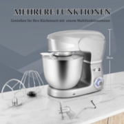 Picture of Royalty Line RL-PKM1600SIL: 1600W 6-Speed Stainless Steel Stand Mixer 6L - Silver