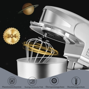 Show details for Royalty Line RL-PKM1600SIL: 1600W 6-Speed Stainless Steel Stand Mixer 6L - Silver Picture of Royalty Line RL-PKM1600SIL: 1600W 6-Speed Stainless Steel Stand Mixer 6L - Silver