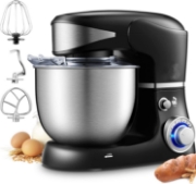 Picture of Royalty Line RL-PKM1600: 1600W 6-Speed Stainless Steel Stand Mixer 6L - Black