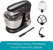Picture of Royalty Line RL-PKM1600: 1600W 6-Speed Stainless Steel Stand Mixer 6L - Black
