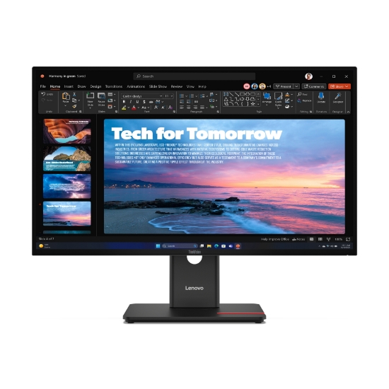 Image de Lenovo ThinkVision T27QD-40 écran plat de PC 68,6 cm (27") 2560 x 1440 pixels Quad HD LED Noir