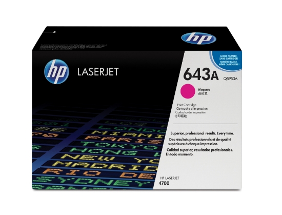Image de HP 643A toner LaserJet magenta authentique