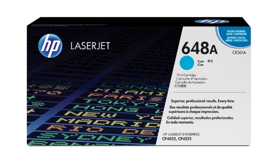 Image de HP 648A toner LaserJet cyan authentique