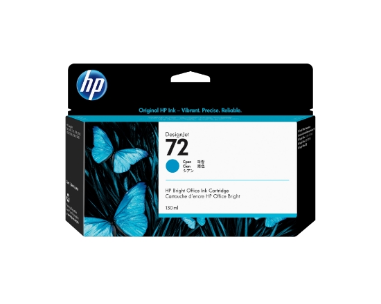 Image de HP 72 cartouche d'encre DesignJet cyan, 130 ml