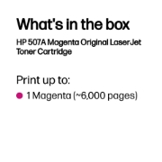 Image de HP 507A toner LaserJet magenta authentique