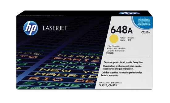 Afbeeldingen van HP 648A originele gele LaserJet tonercartridge