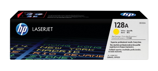Picture of HP 128A Yellow Original LaserJet Toner Cartridge