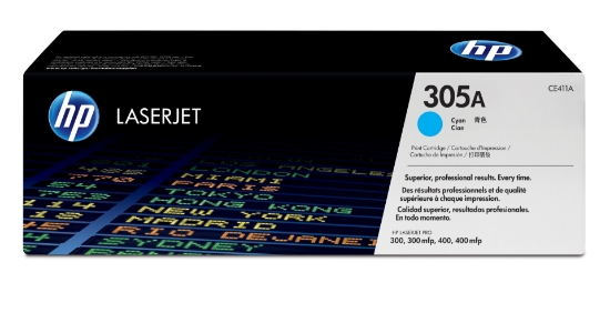 Image de HP 305A toner LaserJet cyan authentique