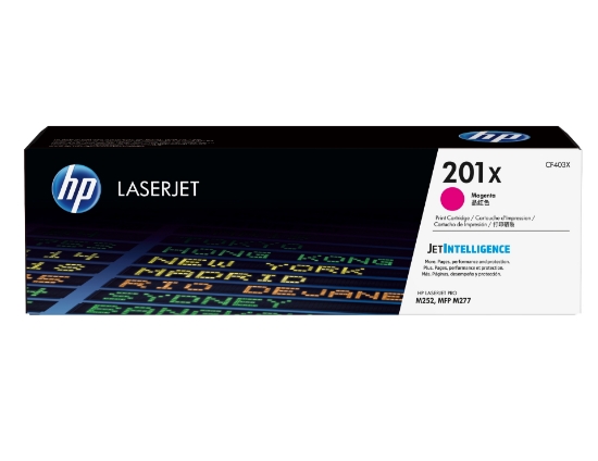 Afbeeldingen van HP 201X originele high-capacity magenta LaserJet tonercartridge