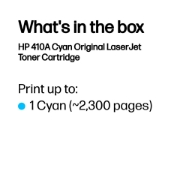 Image de HP 410A toner LaserJet cyan authentique