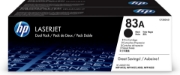 Afbeeldingen van HP 83A originele zwarte LaserJet tonercartridge, 2-pack