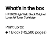 Picture of HP 508X High Yield Black Original LaserJet Toner Cartridge