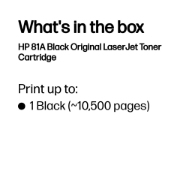 Picture of HP 81A Black Original LaserJet Toner Cartridge