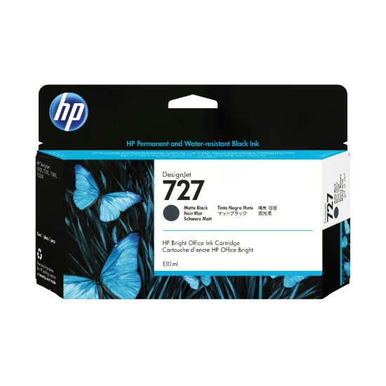 Picture of HP 727 130-ml Matte Black DesignJet Ink Cartridge