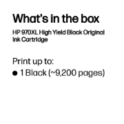 Afbeeldingen van HP 970XL originele high-capacity zwarte inktcartridge