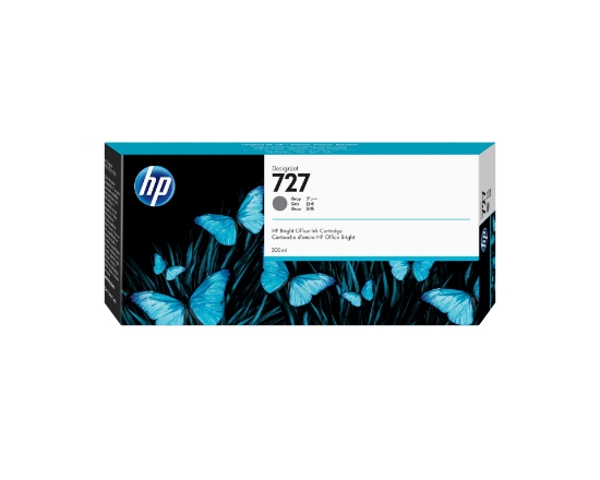 Afbeeldingen van HP 727 grijze DesignJet inktcartridge, 300 ml