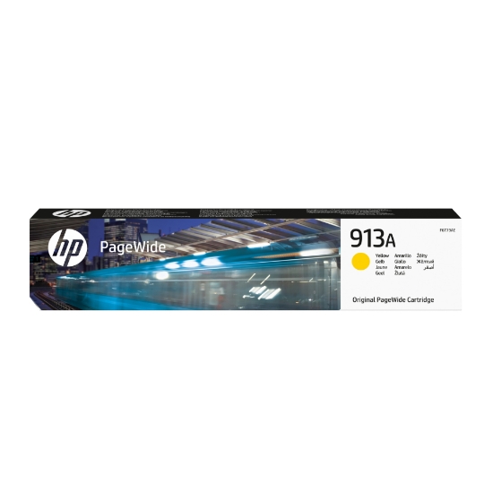 Afbeeldingen van HP 913A originele gele PageWide cartridge
