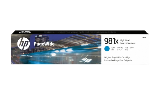 Picture of HP 981X High Yield Cyan Original PageWide Cartridge
