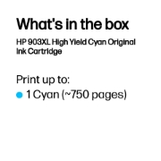 Picture of HP 903XL High Yield Cyan Original Ink Cartridge