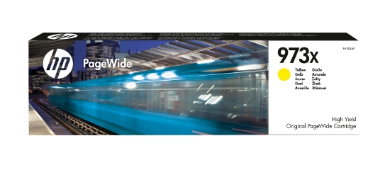 Afbeeldingen van HP 973X originele gele high-capacity PageWide cartridge