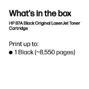 Picture of HP 87A Black Original LaserJet Toner Cartridge