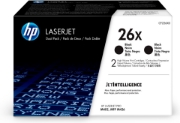 Image de HP 26X LaserJet, lot de 2 cartouches de toner grande capacité authentiques, noir