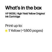 Picture of HP 963XL High Yield Yellow Original Ink Cartridge
