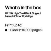 Picture of HP 89X High Yield Black Original LaserJet Toner Cartridge