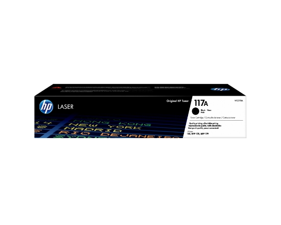 Image de HP Cartouche de toner laser authentique 117A, noir