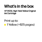 Picture of HP 912XL High Yield Yellow Original Ink Cartridge