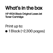 Picture of HP 410A Black Original LaserJet Toner Cartridge