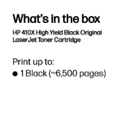 Afbeeldingen van HP 410X originele high-capacity zwarte LaserJet tonercartridge