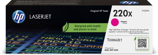Afbeeldingen van HP 220X originele LaserJet-tonercartridge, magenta