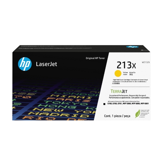 Afbeeldingen van HP 213X originele high-capacity LaserJet-tonercartridge, geel