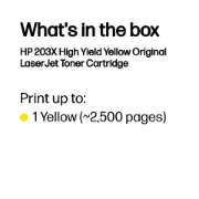 Picture of HP LaserJet 203X High Yield Yellow Original Toner Cartridge
