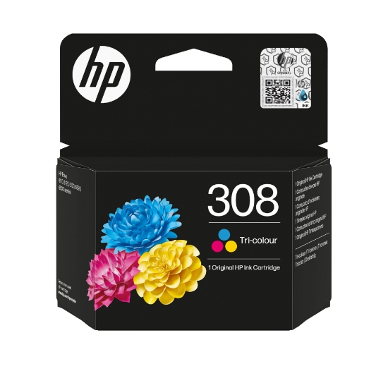 Picture of HP 308 Tri-color Original Ink Cartridge