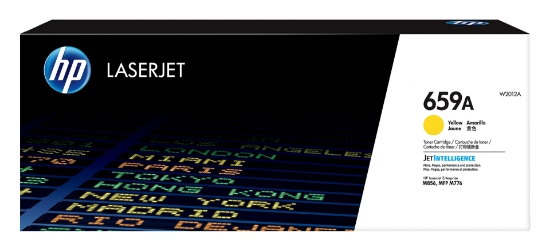 Picture of HP LaserJet 659A Yellow Original Toner Cartridge