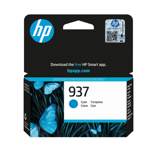 Picture of HP 937 Cyan Original Ink Cartridge