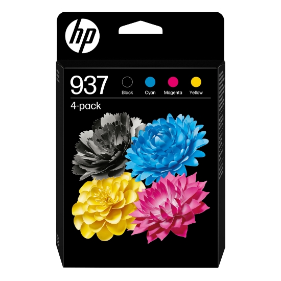 Picture of HP 937 CMYK Original Ink Cartridge 4-Pack