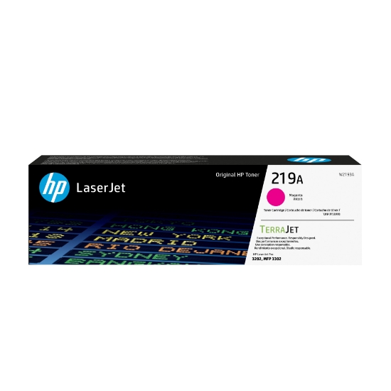Afbeeldingen van HP 219A originele magenta LaserJet-tonercartridge
