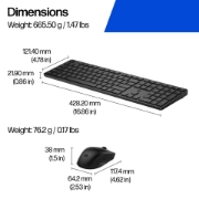 Image de HP Ensemble clavier et souris hybride multi-appareils 495C