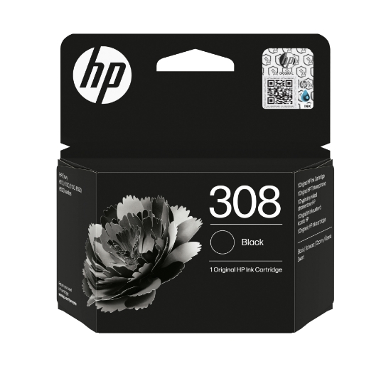 Afbeeldingen van HP 308 originele zwarte inktcartridge